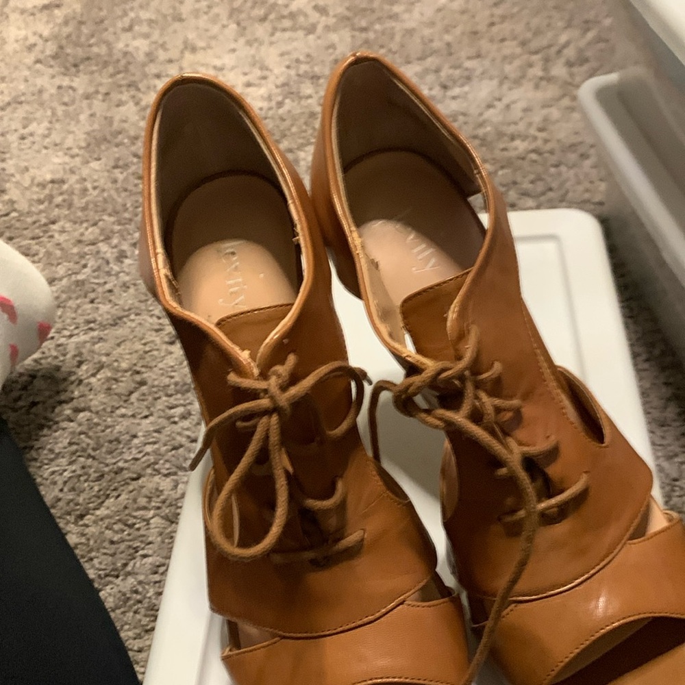 Tan shoes